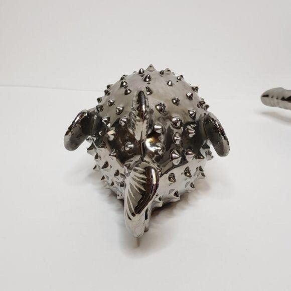 Silver Elephant & Puffer Fish Figurines Decorative Set - Picture 6 of 12